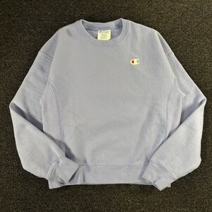Champion Reverse Weave Women's Small Crewneck Sweatshirt Periwinkle Blue